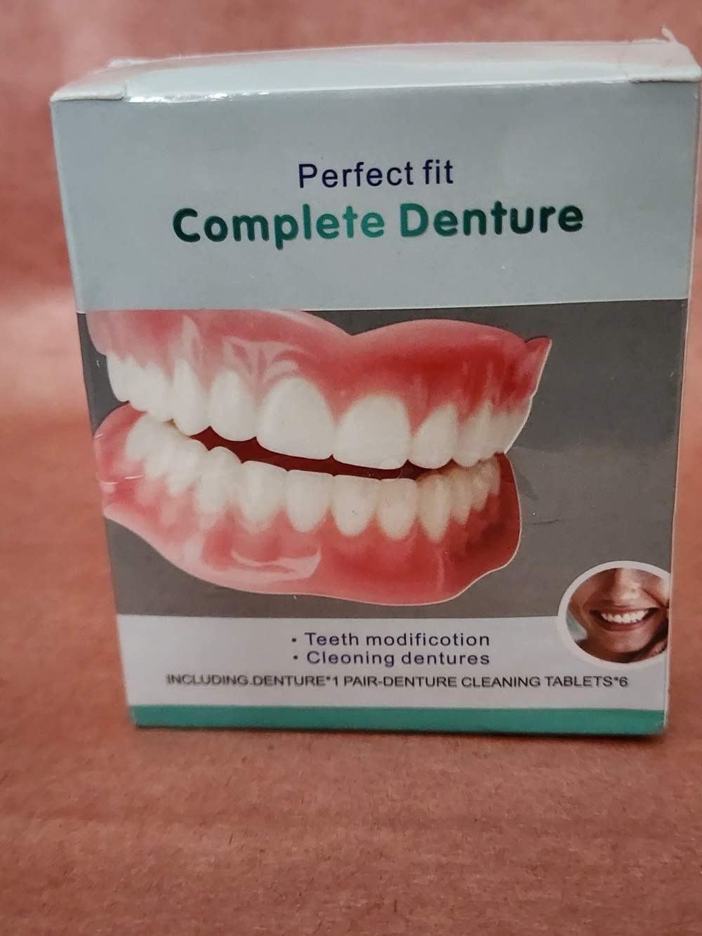 Perfect Fit Smile False Teeth Complete Denture Cleaning Tablets! Sealed!